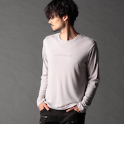 ロゴ刺繍長袖Tシャツ