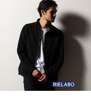 【RIELABO】レザーライクジャージ ブルゾン