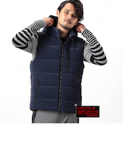 【NICOLE SPORTS】ロゴデザインパテッドベスト
