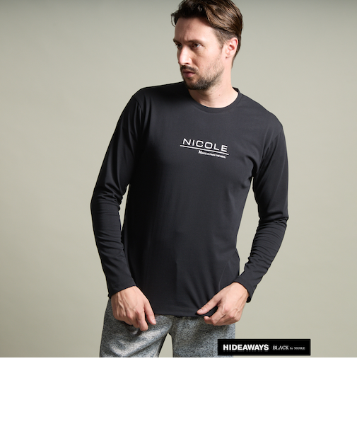 シルケットクルーネック長袖Tシャツ