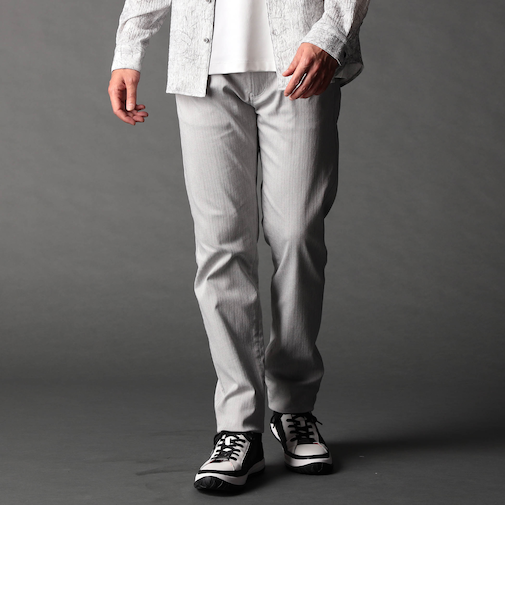 ガムストレッチヘリンボンパンツ