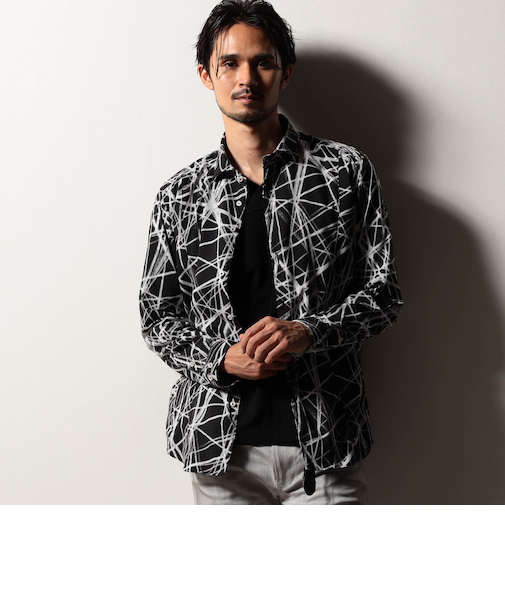 【RIELABO】レイズオブライトプリントシャツ(日本製)