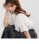 ハンカチヘムケープブラウス