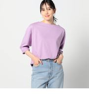 【日本製】デラヴェ長袖Tシャツ　ムジシーズンカラー