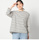【日本製】デラヴェ長袖Tシャツ　ボーダーシーズンカラー
