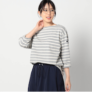 【日本製】デラヴェ長袖Tシャツ　ボーダーシーズンカラー