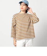 【日本製】デラヴェ長袖Tシャツ　ボーダーシーズンカラー