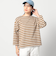 【日本製】デラヴェ長袖Tシャツ　ボーダーシーズンカラー