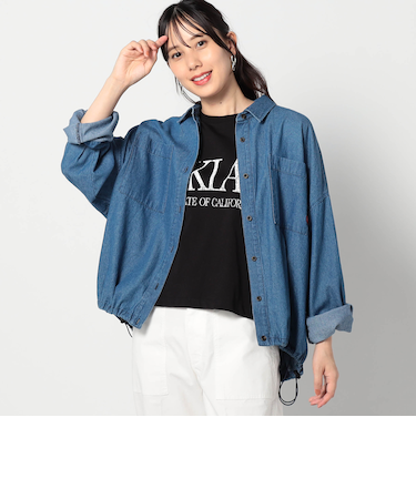 【BROOKLYN OVERALL 】ドロスト仕様　ブルゾンライクシャツ