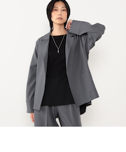 ショート丈トッパー風ジャケット
