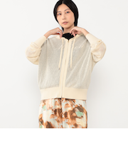 メッシュジップパーカー