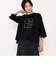 フロント箔ロゴ７分袖Tシャツ
