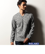 【RIELABO】アラカルトパターン ドレスＶネックカットソー