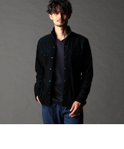 フロッキーペイズリープリントシャツ