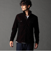 フロッキーペイズリープリントシャツ