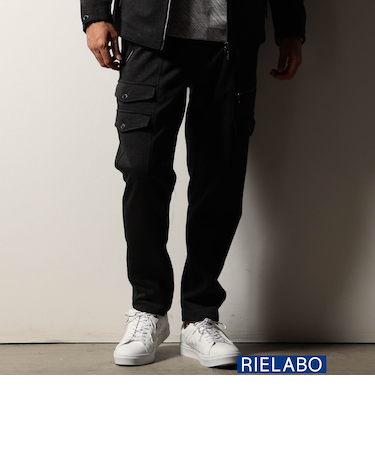 【RIELABO】ボンディング　デザインカーゴパンツ
