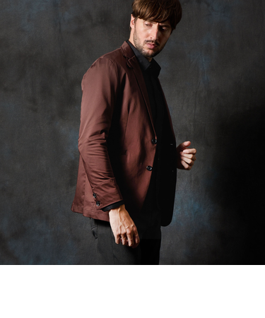 コットンストレッチサテンジャケット