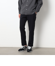 ナイロンジョーゼットテーパードパンツ