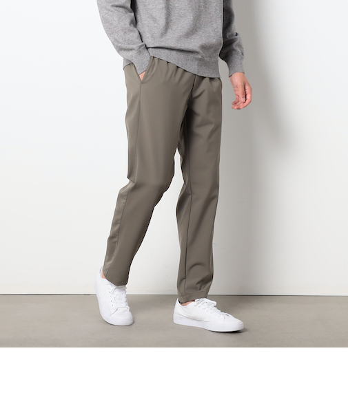 ナイロンジョーゼットテーパードパンツ