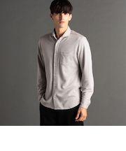 ジオメトリックドビージャージ カッタウェイカラーシャツ