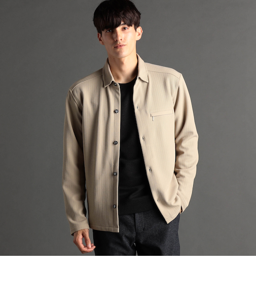 トリコットワッシャージャカード シャツアウター