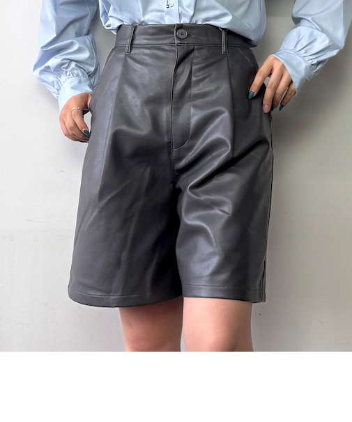 ハイウエストハーフパンツ