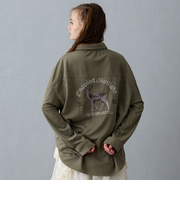 バック刺繍オーバーシャツ
