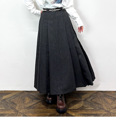 【Dickies】ポリツイードプリーツスカート