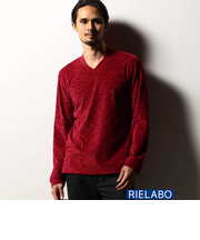 【RIELABO】カットコーデュロイ Ｖネックプルオーバー