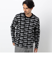 【NICOLE SPORTS】総ロゴジャガードニット