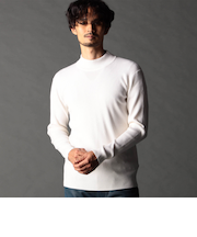 12G リブハイネックニット