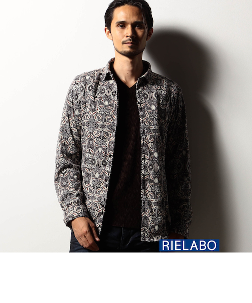 【RIELABO】オリエンタルプリントシャツ