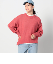 ショートクルーネックニット