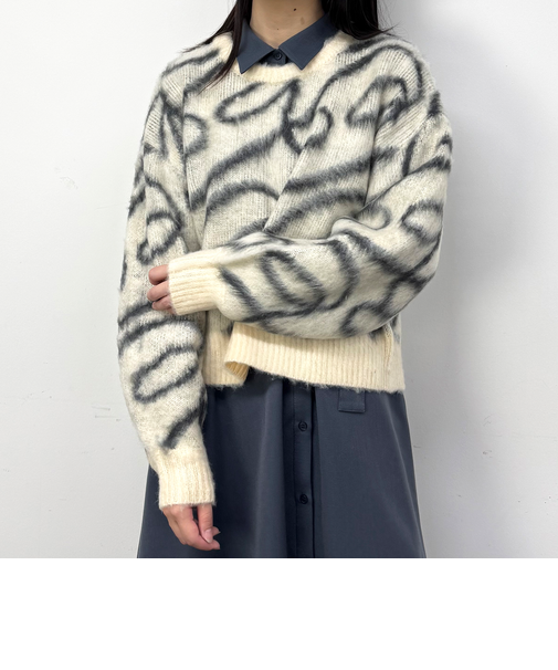 シャギージャガードプルオーバー