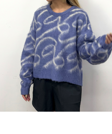 シャギージャガードプルオーバー