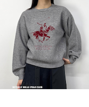 【BEVERLY HILLS POLO CLUB】ロゴニットプルオーバー