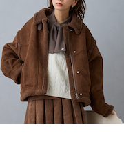 フェイクムートンブルゾン