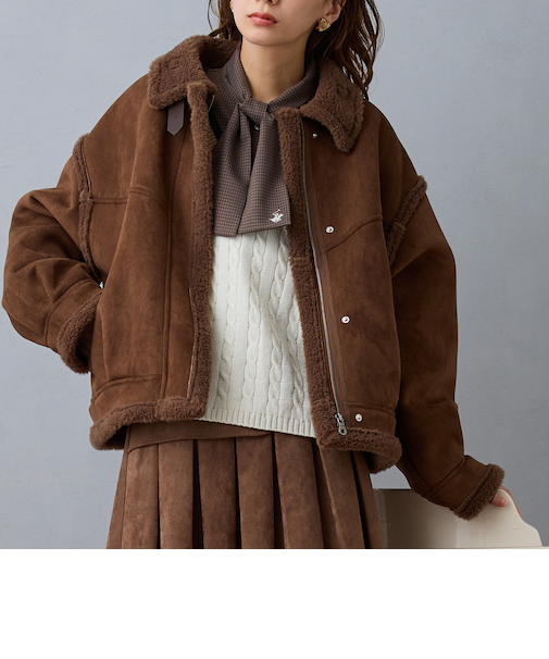 フェイクムートンブルゾン