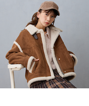 フェイクムートンブルゾン