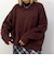 シャギークルーネックプルオーバー