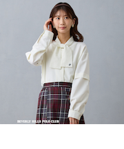 【BEVERLY HILLS POLO CLUB】ボウタイブラウス