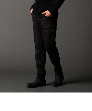 ムラプリントカットソー カーゴパンツ