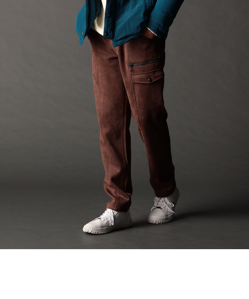 ムラプリントカットソー カーゴパンツ