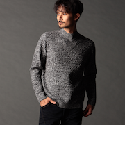 リンクスバスケットモックネックニット