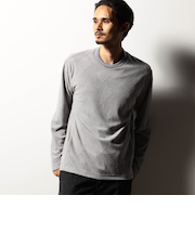 【RIELABO】パイルジャカード クルーネックプルオーバー