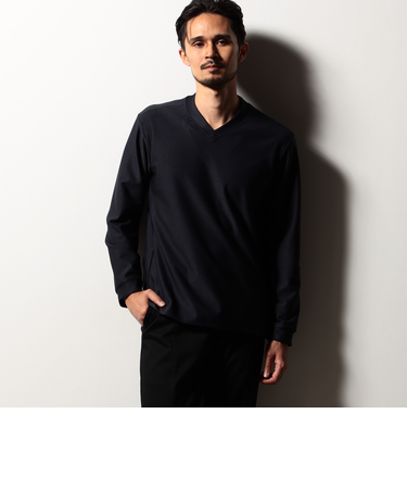 【RIELABO】ジャカードハイテンション Vネックプルオーバー