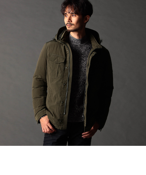 ブライトワッシャーリップ ダウンブルゾン