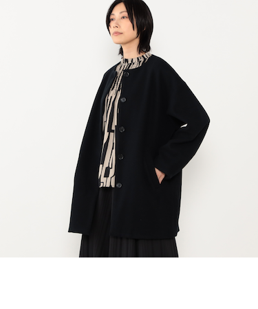 【WALDO】スタンドカラーコクーンコート