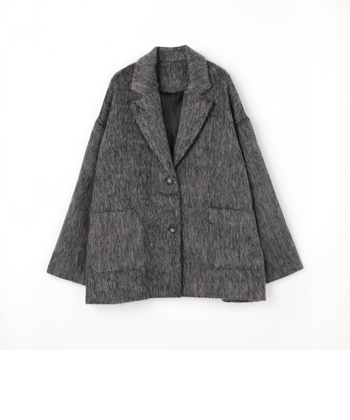 シャギーショートコート