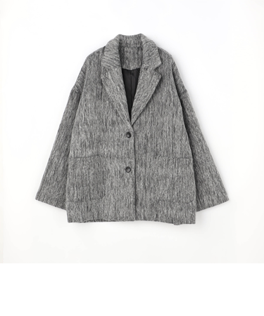 シャギーショートコート